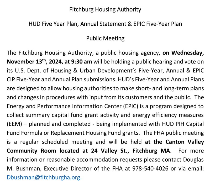 Flyer Public Hearing Notice